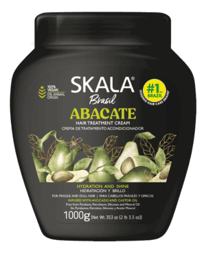 Crema de Tratamiento Skala Brasil Abacate de 1000g para cabello débil y opaco.