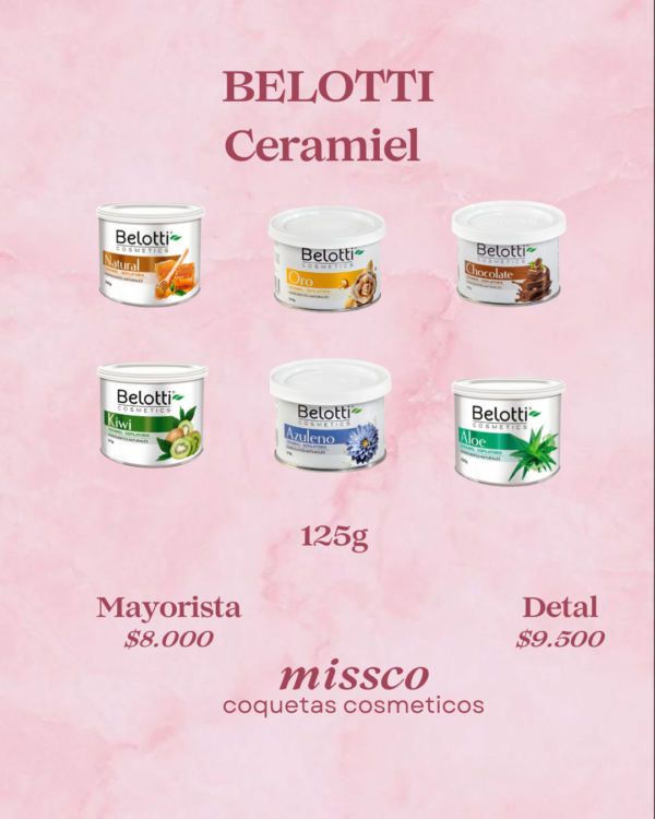 CORPORAL (2) Cera Depilatoria Ceramiel Belotti 125g – Formato Compacto Multivariedad