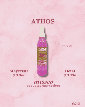 Agua de Rosas Athos Tónico 250mL – Formato Grande Multibeneficios