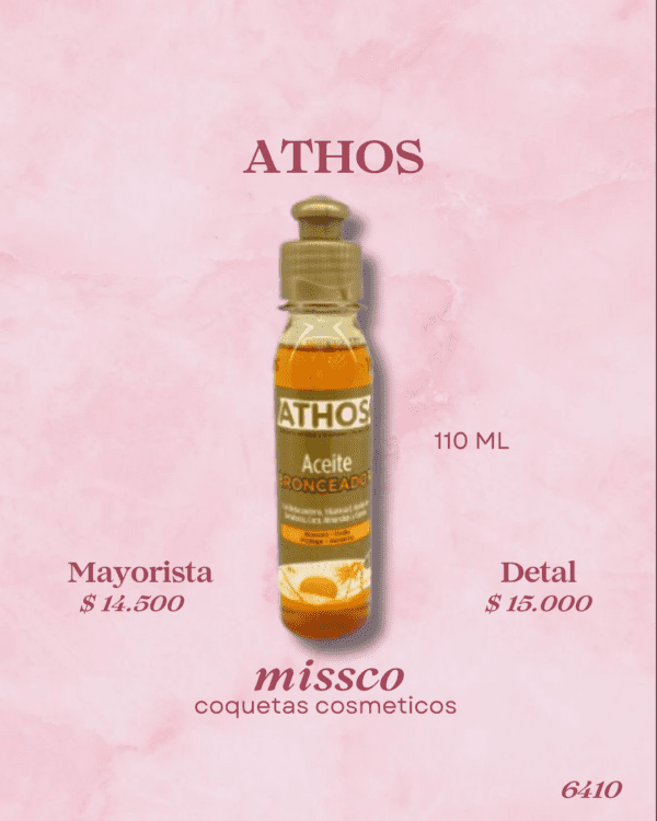 CORPORAL (9) Aceite Bronceador Athos 110mL – Con Zanahoria, Coco y Canela