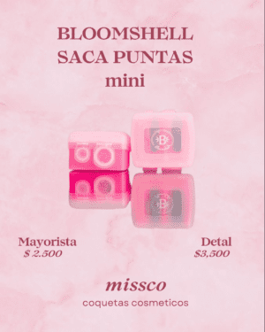 miscco maquillaje (9) Sacapuntas Mini Bloomshell Doble Servicio – Precisión para Delineadores