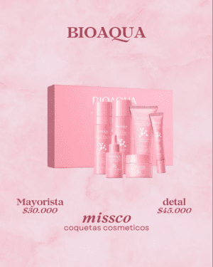 Kit de Skincare Bioaqua Péptidos Rosados 6 Piezas