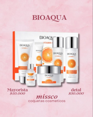 skincare (3) Kit de Skincare Bioaqua Vitamina C 6 Piezas Iluminador y Antimanchas