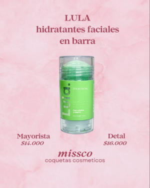 Hidratante Facial en Barra Lula Stick 38g – Con Cafeína y Pepino
